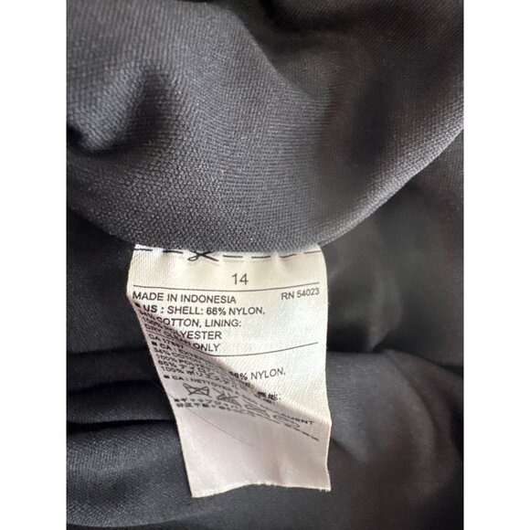 Banana Republic Black Lace  Dress Size 14 Short Sleeve Lined Elegant Womens - Picture 6 of 6